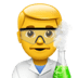 👨‍🔬 man scientist display on Apple